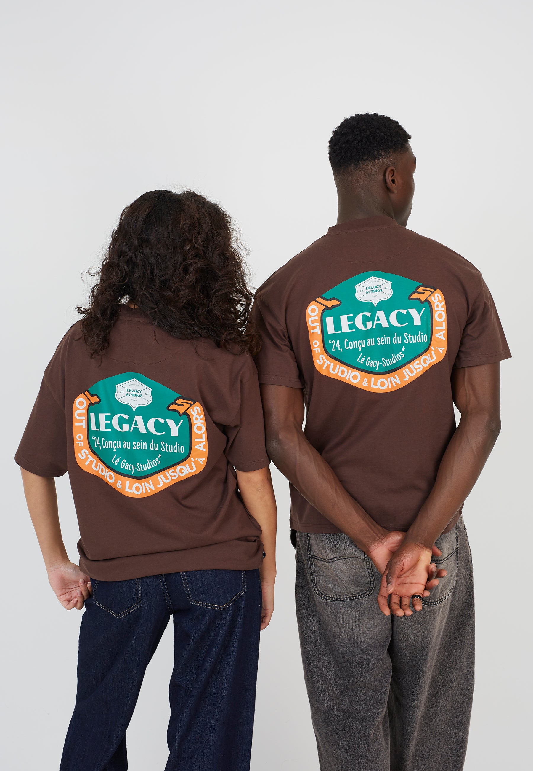 Oversized Brown Vintage Graphic Short Sleeve T-shirt