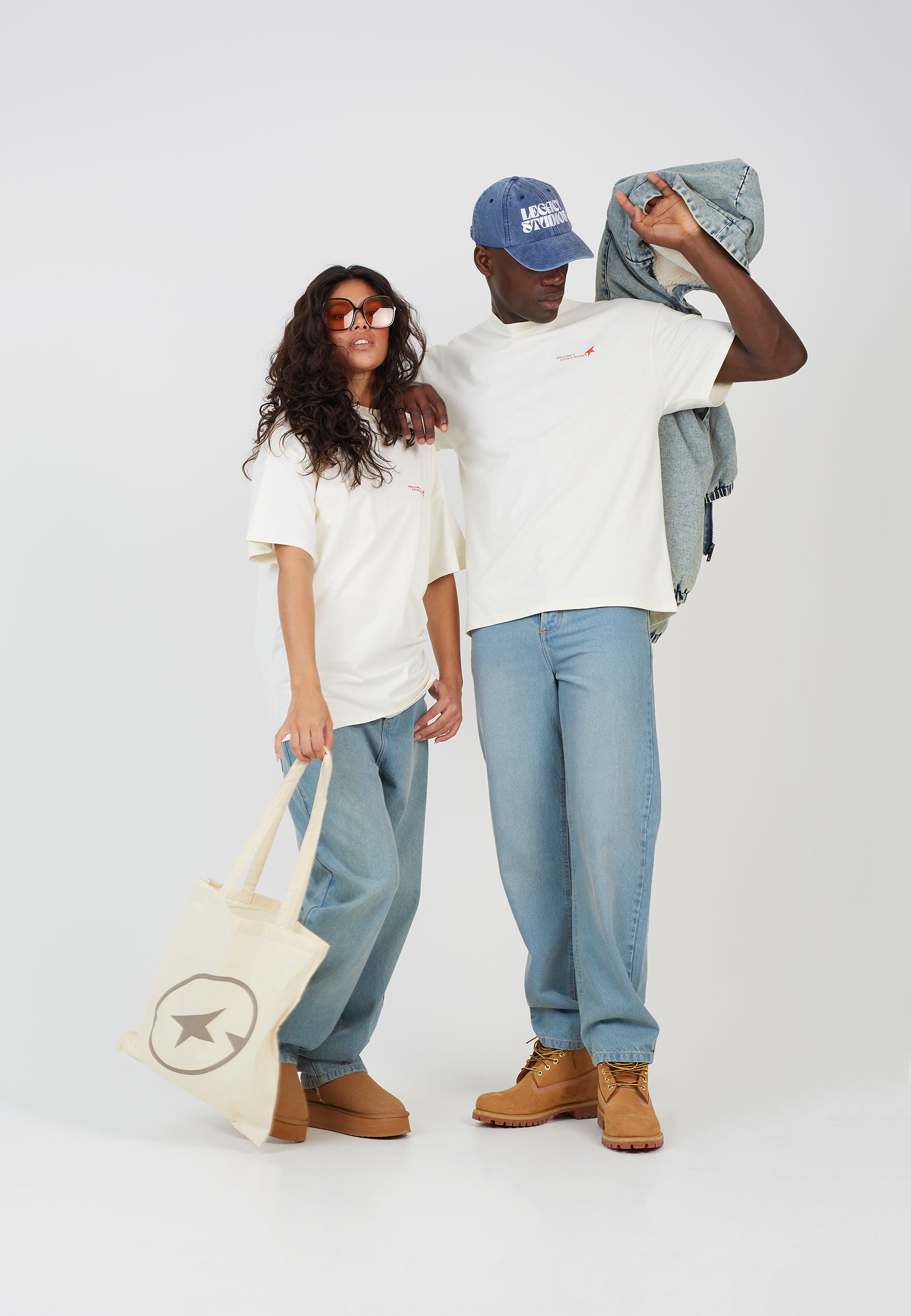 Oversized Cream Short Sleeve T-shirt