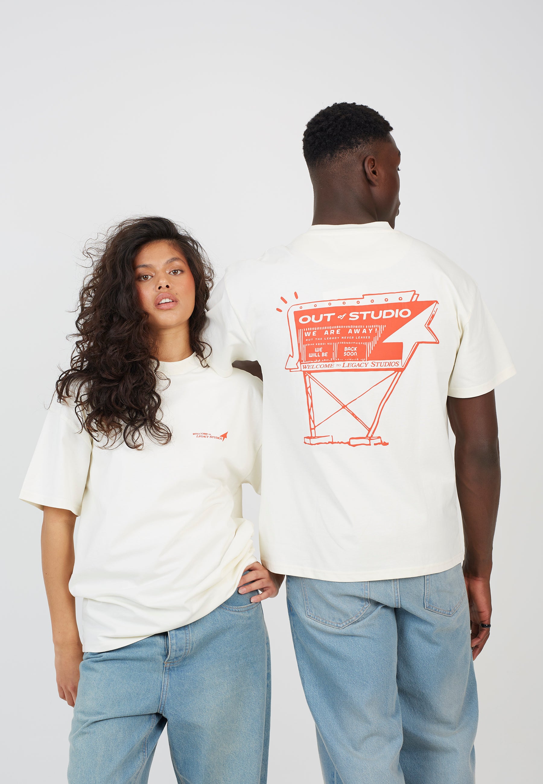 Oversized Cream Short Sleeve T-shirt