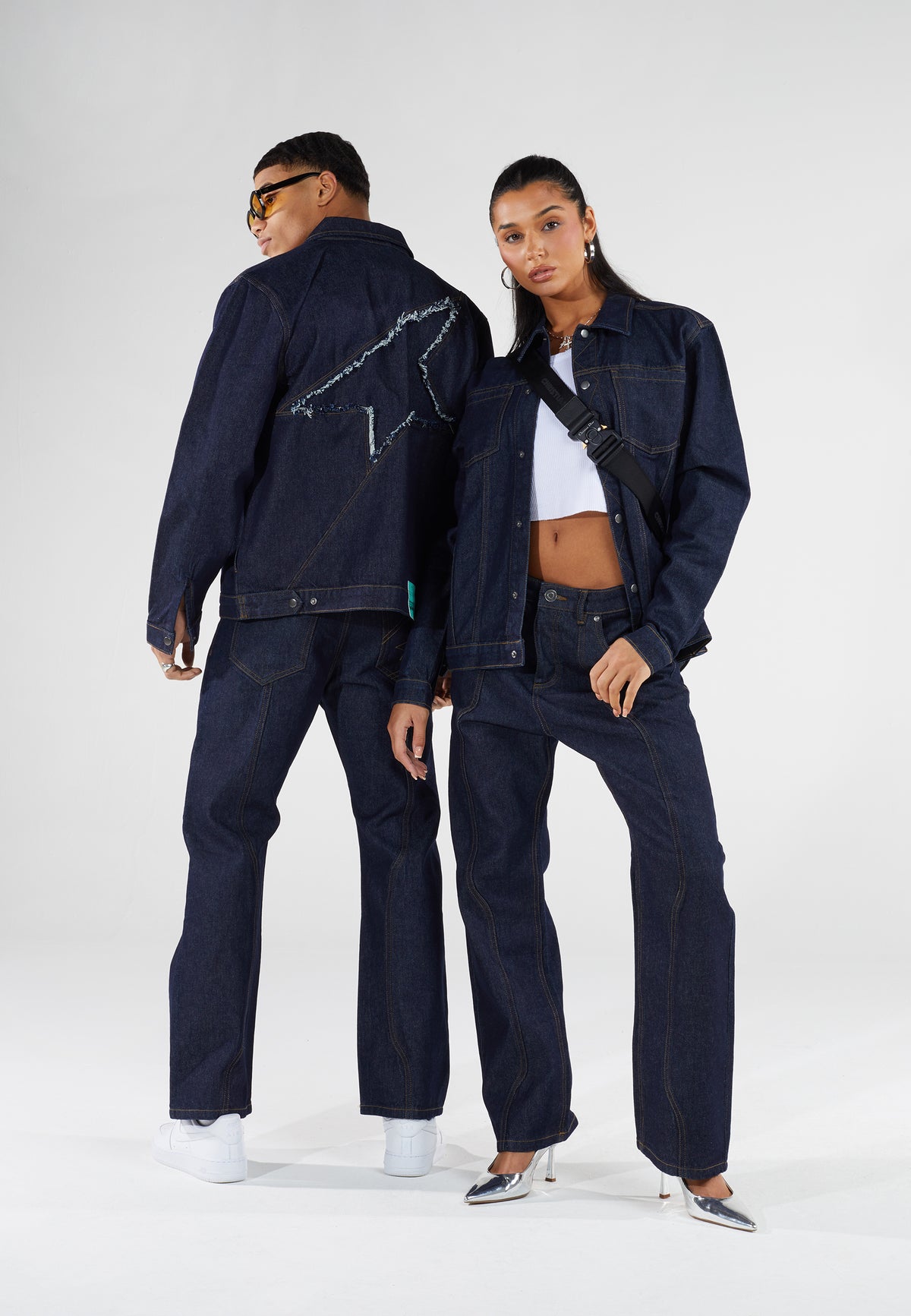 Legacy Studios Navy Star Denim Jacket – My Store