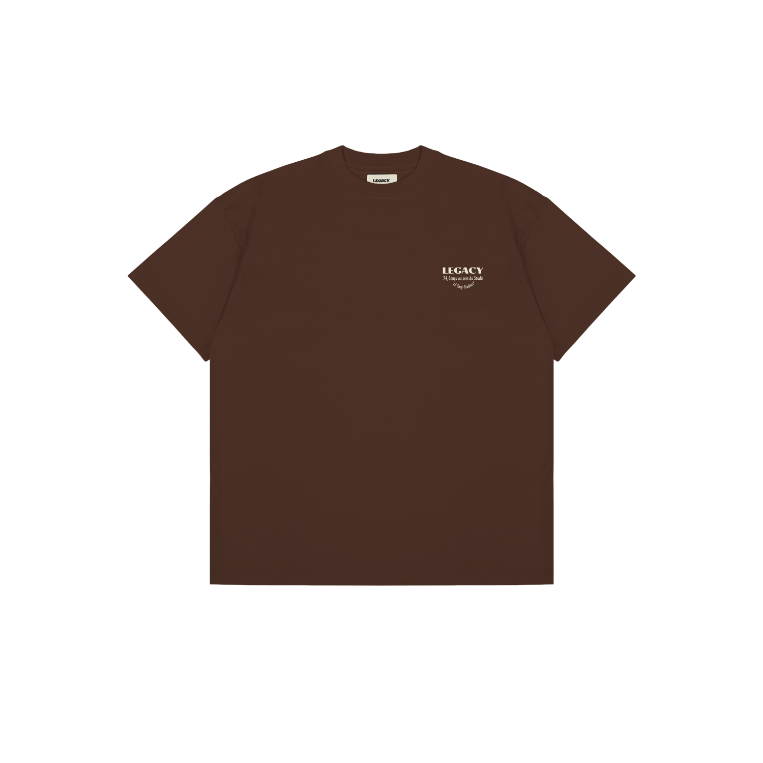 Oversized Brown Vintage Graphic Short Sleeve T-shirt