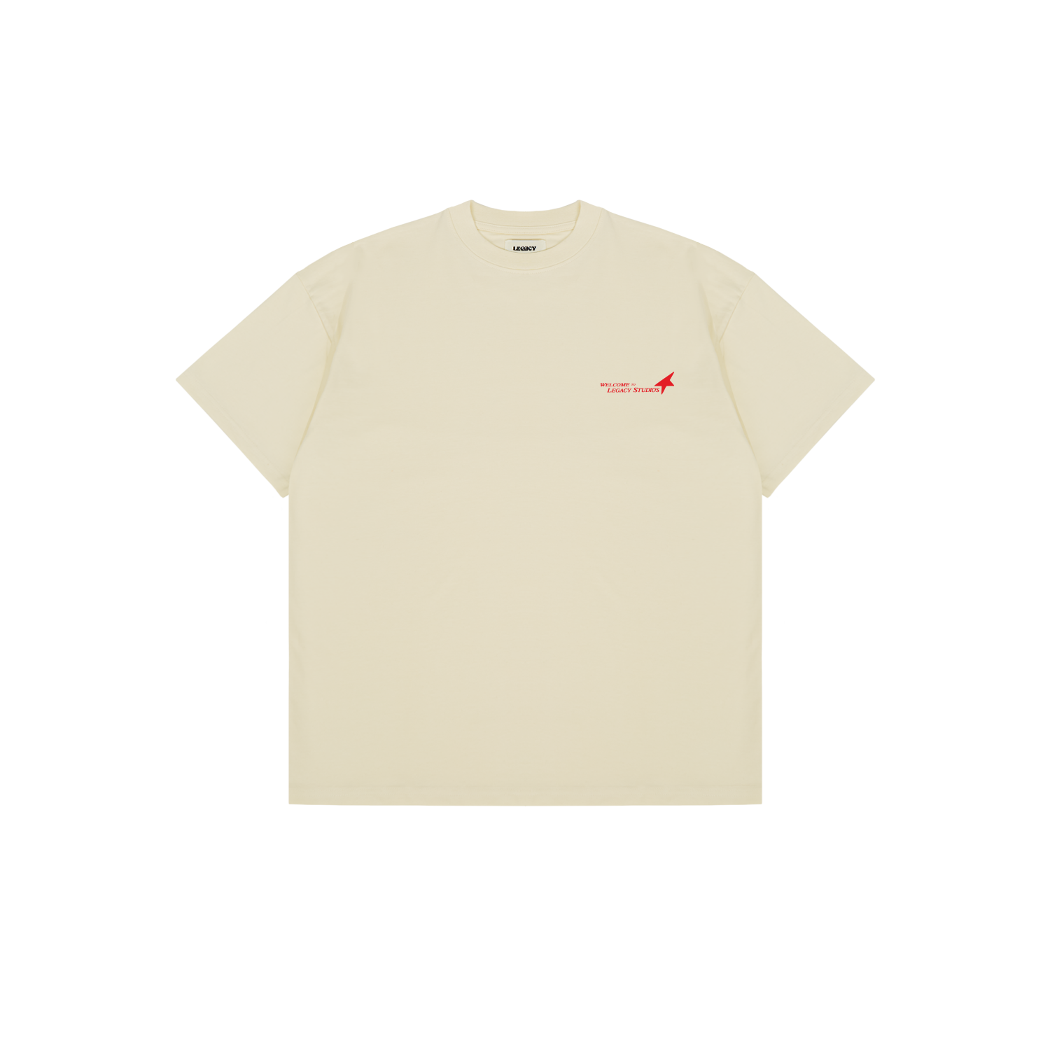 Oversized Cream Short Sleeve T-shirt