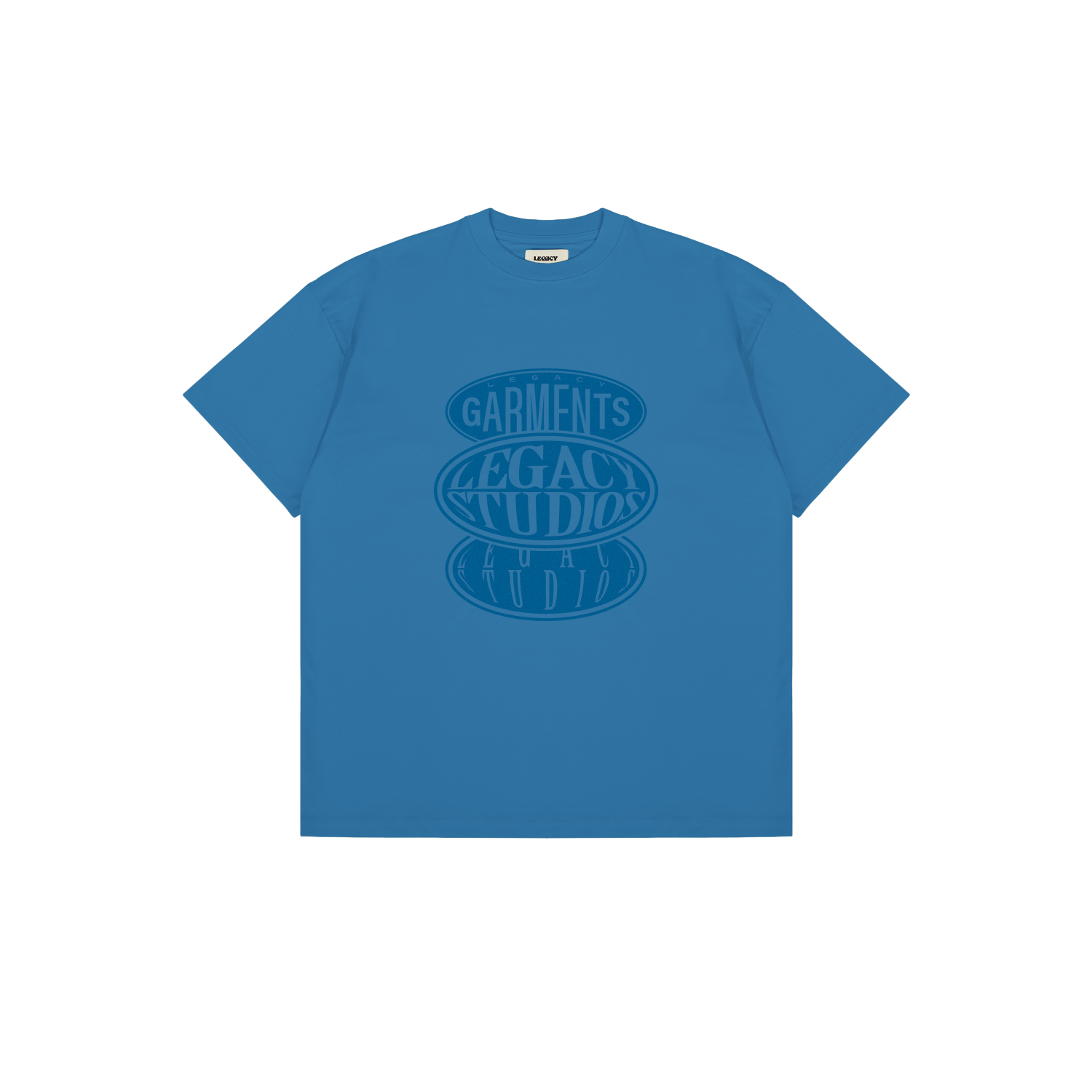Oversized Blue Short Sleeve T-shirt